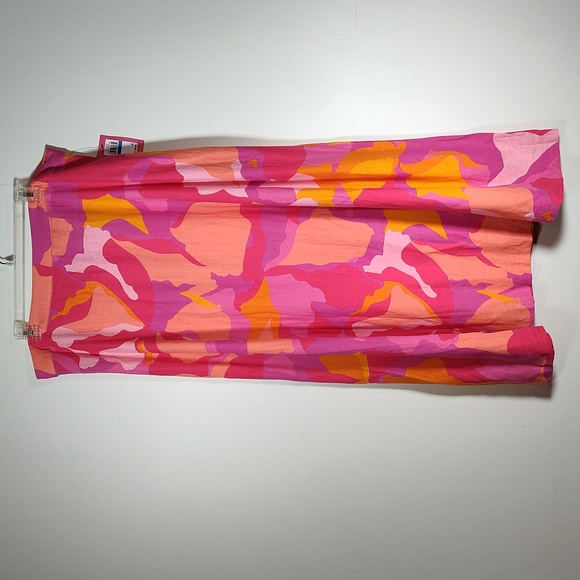 NWT Vince Camuto After Glow hot pink linen maxi skirt XL - Picture 1 of 7